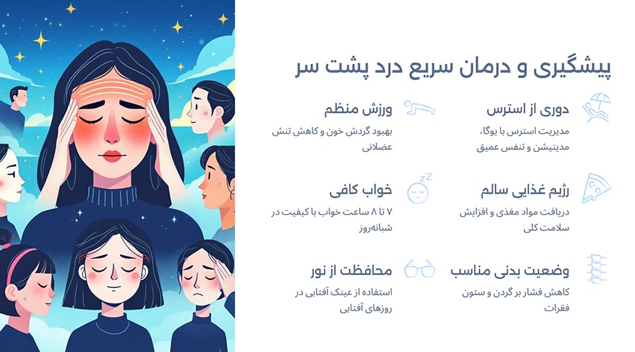 درمان سریع درد پشت سر