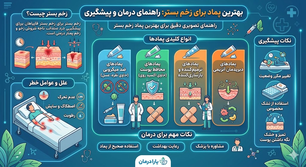 بهترین پماد برای زخم بستر