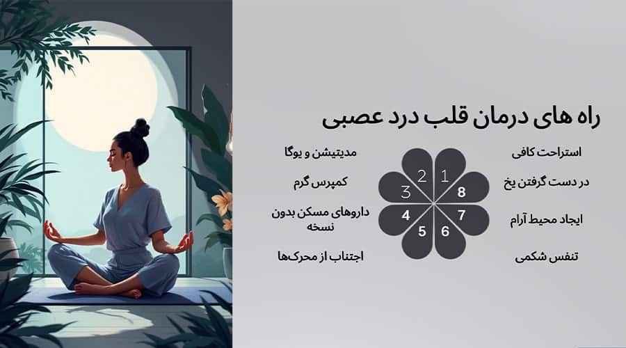 درمان قلب درد عصبی در منزل