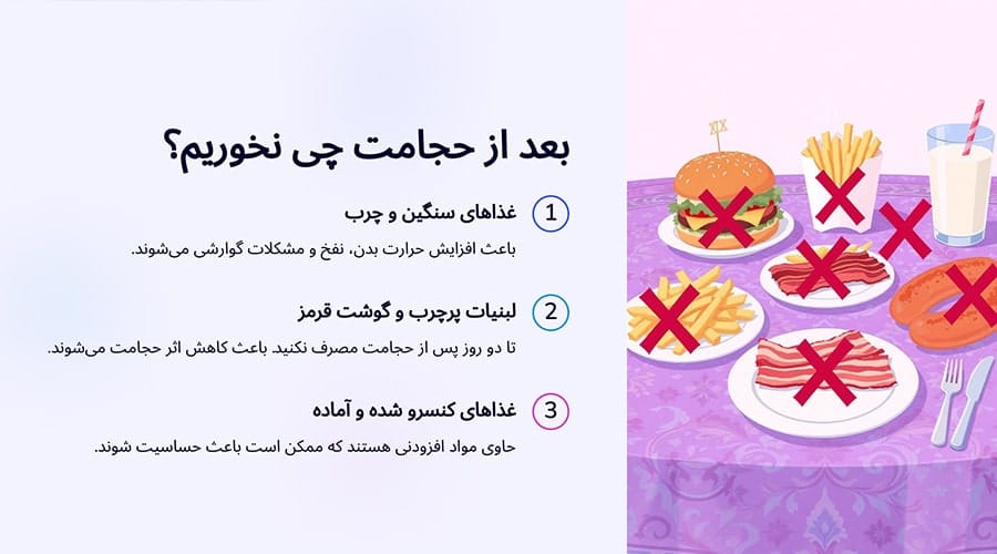 بعد از حجامت چی نخوریم؟