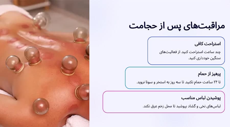 چه اقداماتی بعد از حجامت لازم است انجام دهیم؟