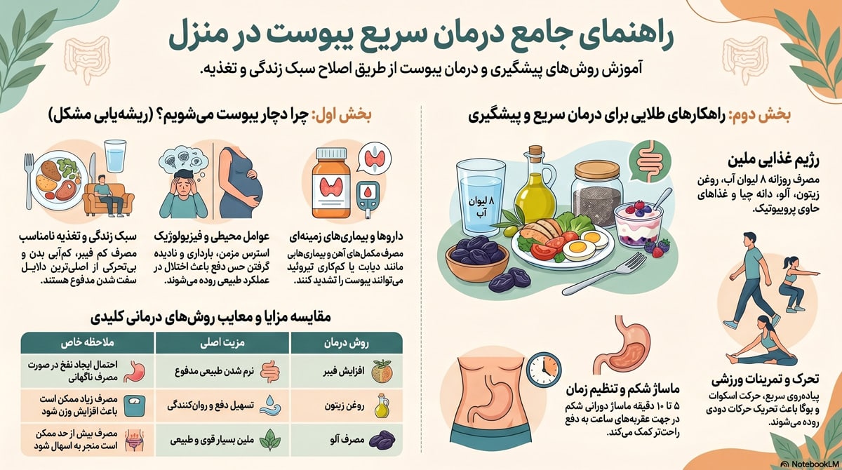 درمان سریع یبوست در منزل