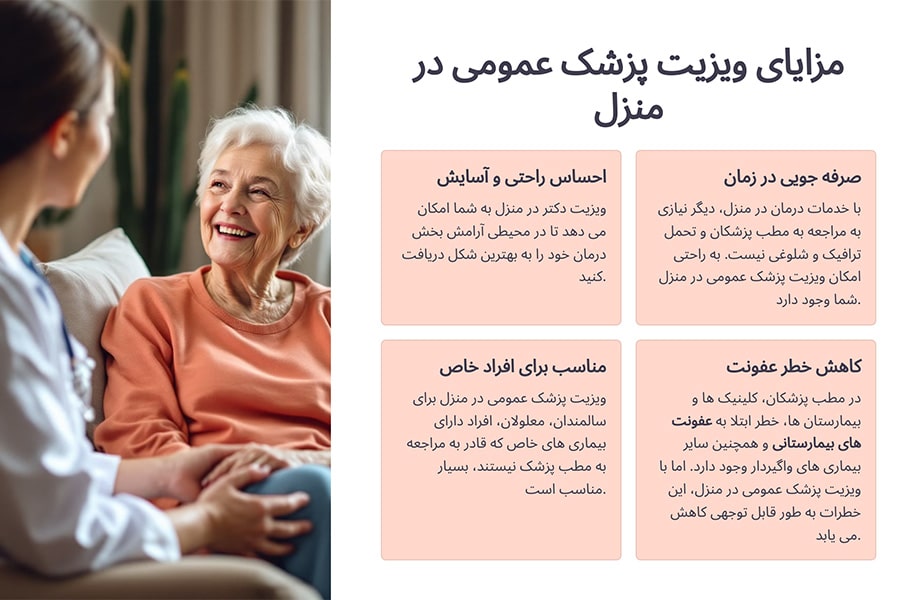 مزایای ویزیت پزشک عمومی در منزل