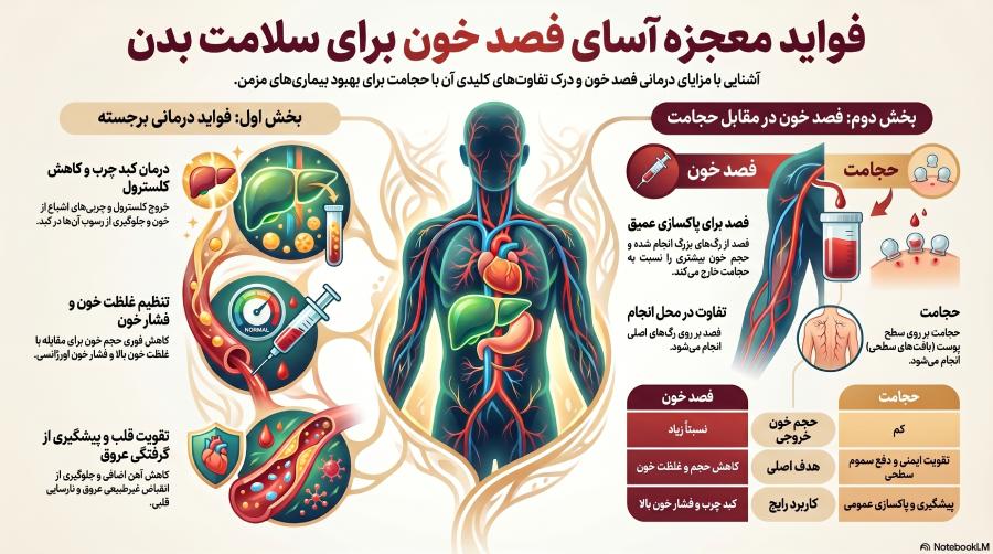 فواید و تفاوت فصد و حجامت