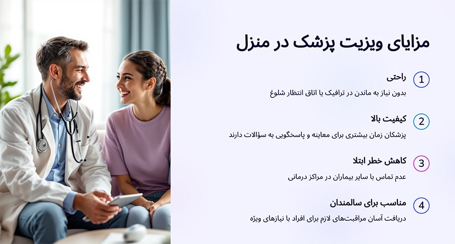مزایای ویزیت پزشک عمومی در منزل تجریش