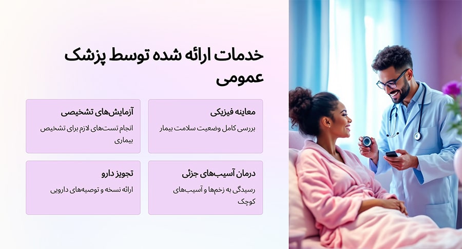 خدمات پزشک عمومی در منزل زعفرانیه