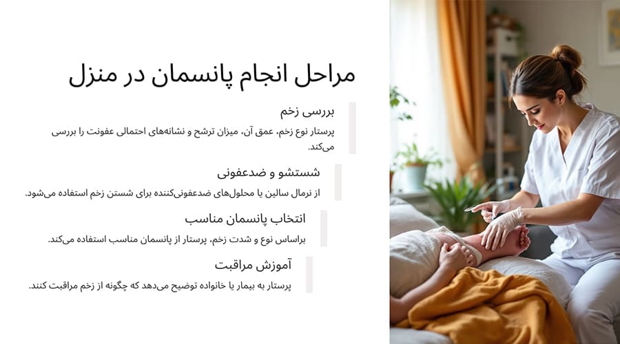 پانسمان در منزل سعادت آباد چگونه انجام می‌شود؟