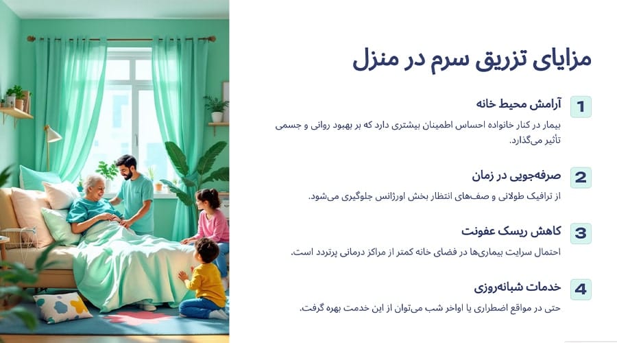 مزایای وصل سرم در منزل در شرق تهران