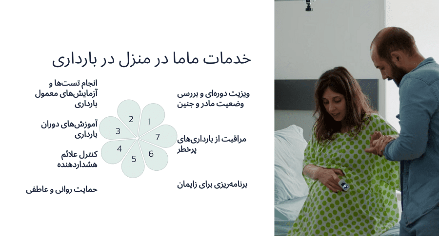 خدمات ماما در منزل در دوران بارداری