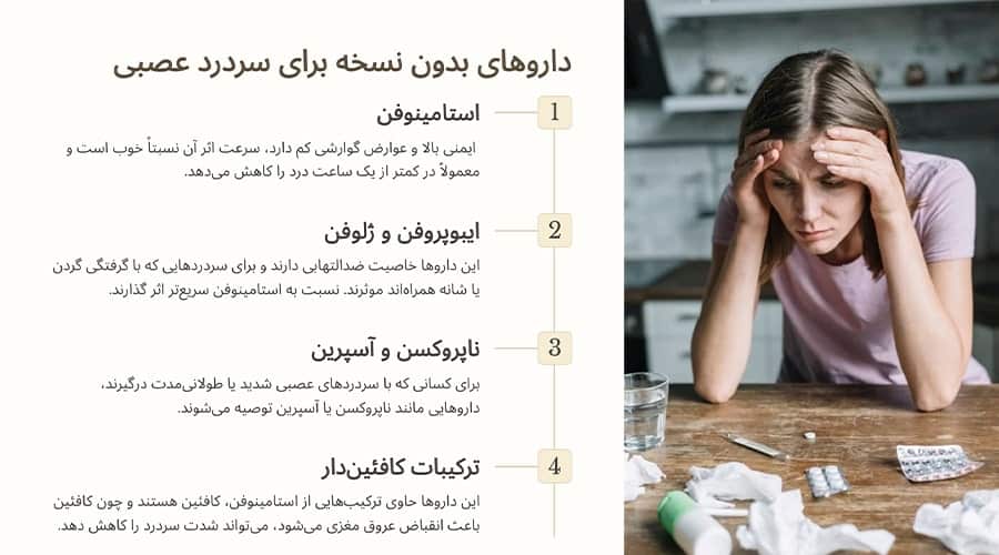 داروهای موثر بدون نسخه برای سردرد عصبی 