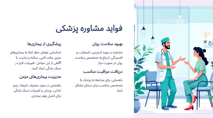 فواید مشاوره پزشکی