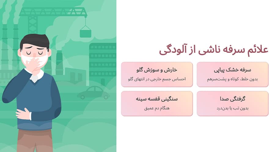 سرفه ناشی از آلودگی هوا چه علائمی دارد؟