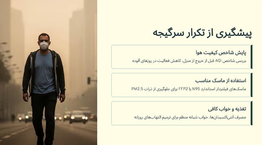پیشگیری از تکرار سرگیجه در هوای آلوده