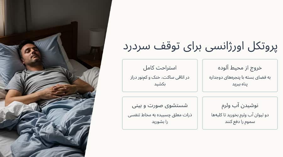 پروتکل اورژانسی برای توقف سردرد ناشی از آلودگی هوا