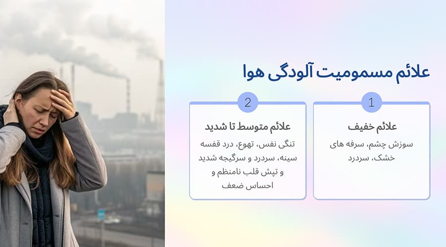 علائم مسمومیت آلودگی هوا