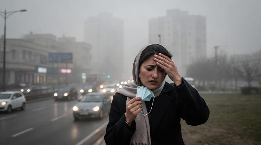درمان مسمومیت آلودگی هوا