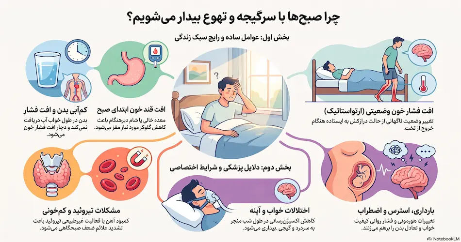 علت سرگیجه و حالت تهوع صبح ها