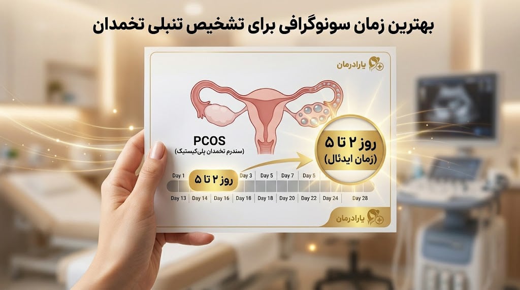 بهترین زمان سونوگرافی برای تشخیص تنبلی تخمدان