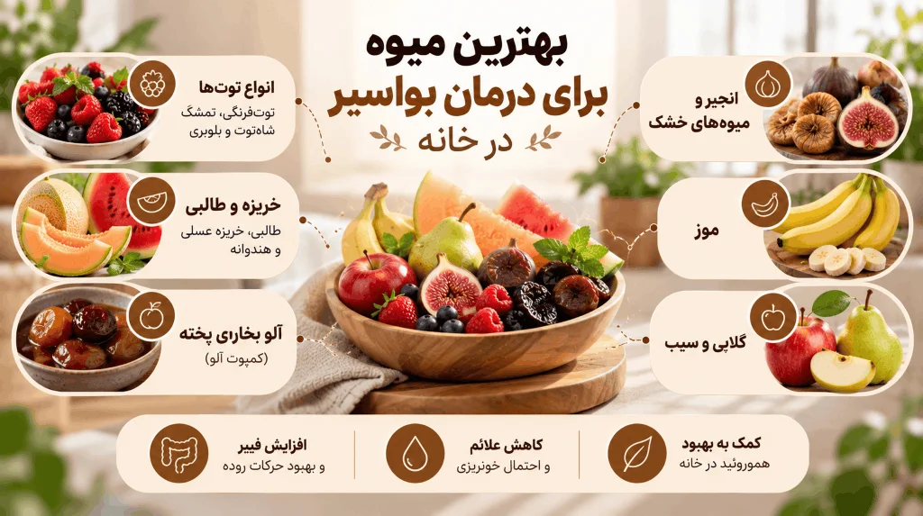 بهترین میوه برای درمان بواسیر در خانه