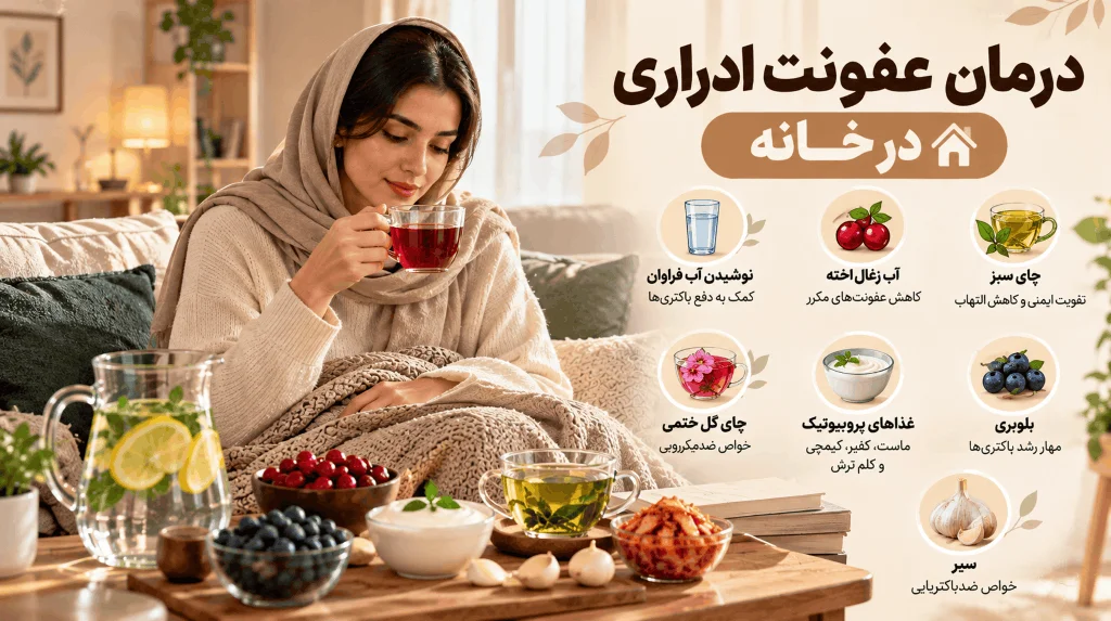 درمان عفونت ادراری در خانه